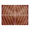 Burnt Orange Stripe 18" x 14" Cotton Twill Placemat